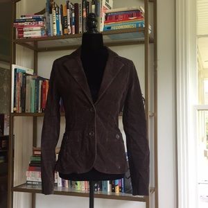 H&M Chocolate Brown Corduroy Blazer